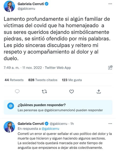 Cerruti pidió disculpas por su frase sobre las piedras de la derecha