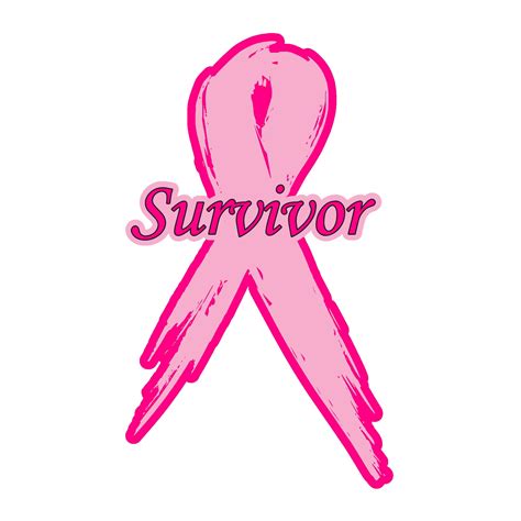 Pink Ribbon Breast Cancer Survivorsrin 17x41 Etsy