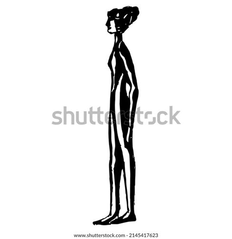 Standing Naked Ancient Greek Woman Athletic Stock Vector Royalty Free Shutterstock