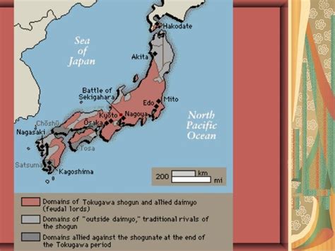 Japan Tokugawa Shogunate Map