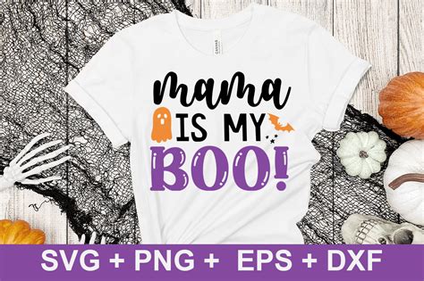 Mama Is My Boo Svg Halloween Svg Graphic By Craftsvg Creative Fabrica