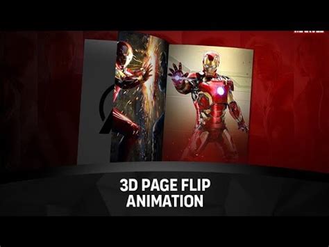 Page Flip Animation After Effects Magazine Page Animation Youtube