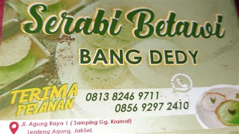 Serabi Betawi Bang Dedy Youtube