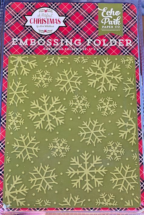 Snowflakes 1 Ep Embossing Folder Etsy