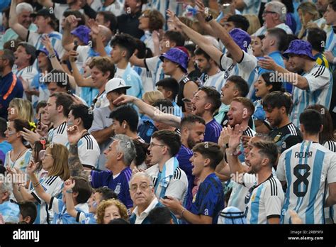 Lusail Qatar 18th December 2022 Fans Of Argentina In The Previa Of