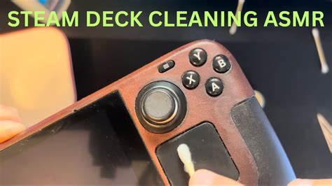 ASMR Steam Deck Cleaning And Applying Leather Balm YouTube