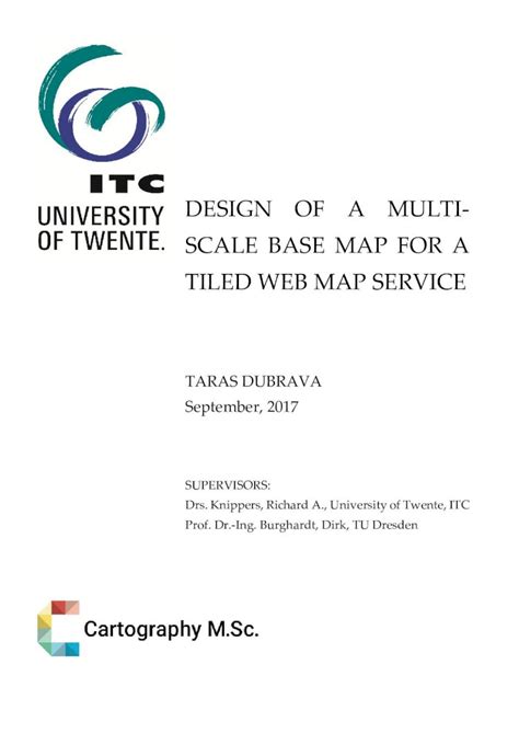 PDF DESIGN OF A MULTISCALE BASE MAP FOR A TILED WEB MAP I