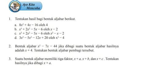 Kunci Jawaban Matematika Kelas 7 Halaman 230 Cara Hitung Pembagian