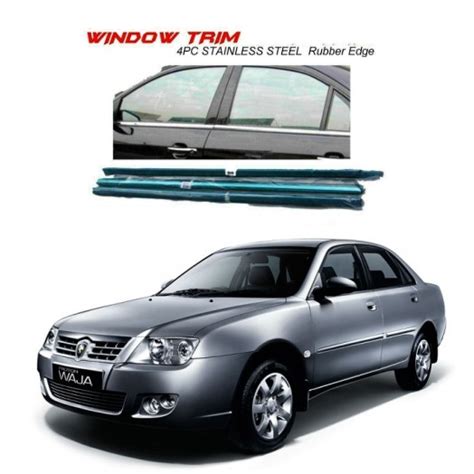 Proton Waja Window Trim Chrome Lining Door Belt Moulding Shopee Malaysia