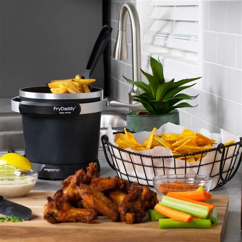 Presto Frydaddy Electric Deep Fryer Black 05420 Pfas Free Ceramic