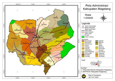 Geography Encyclopedia: Peta Administrasi Kabupaten Magelang