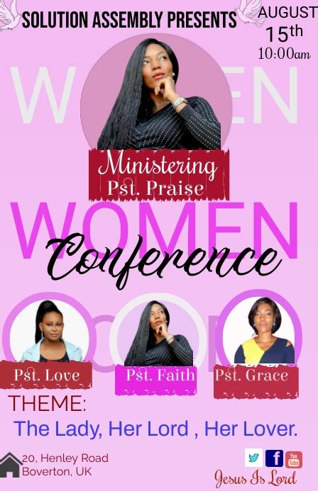 Women Conference Template Postermywall