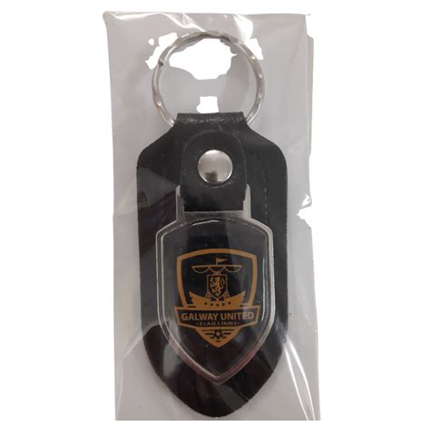 Galway United Keyring Black & Gold - Galway United