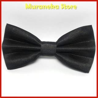 Jual Dasi Kupu Polos Hitam Pria Pita Setelan Kupu Pesta Cowok Bowtie