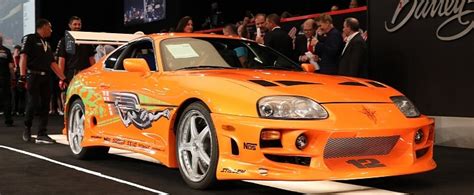 Paul Walker S Toyota Supra From Fast Furious Sells For Record