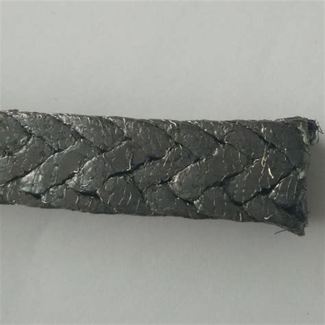 Pure Graphite Gland Packing With Metal Wire Reinforced Braided Pure