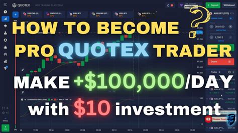 Make 100000 With 10 Investment Trading Quotex Pro Quotex Trading