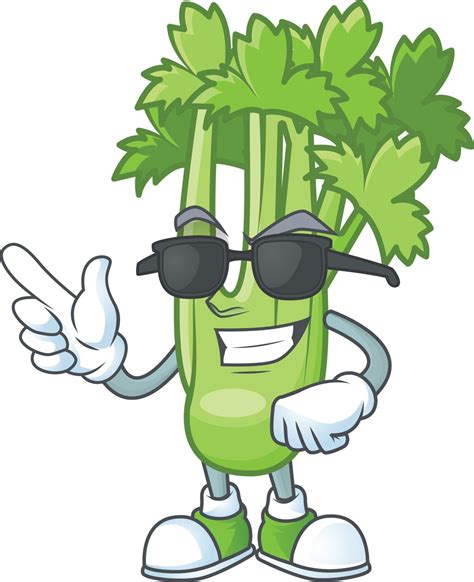 Happy Celery Plant Cartoon Character 19829595 Vector Art At Vecteezy