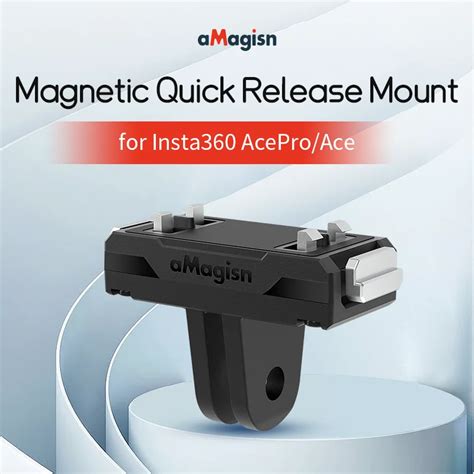 Amagisn Magnetic Quick Release Mount Abs Plastic Portable Sports Camera