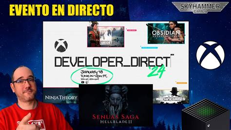 Xbox Developer Direct En Directo Hellblade Indiana Jones Avowed