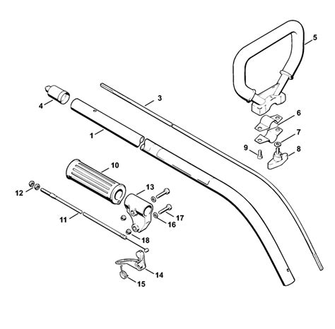 Stihl FS 52 Strimmer Drive Tube Assembly Loop Handle Lawn