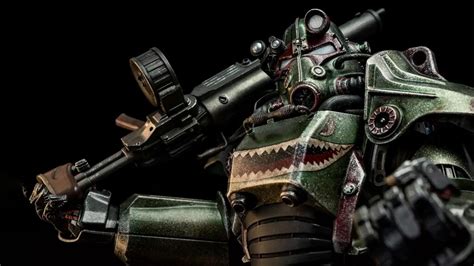 Threezero Fallout T Hot Rod Shark Power Armor Figure Nuff Said