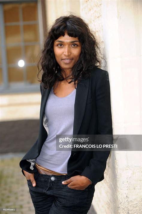 French Actress Sara Martins Poses On October 27 2009 At The Gantois