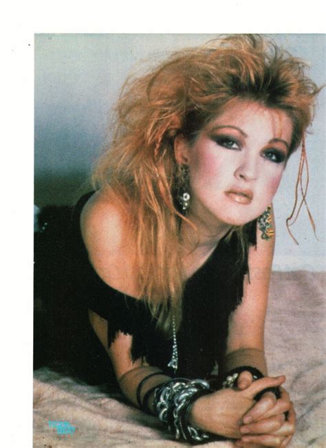 Cyndi Lauper Teen Magazine Pinup On The Floor Tiger Beat Star Magazine