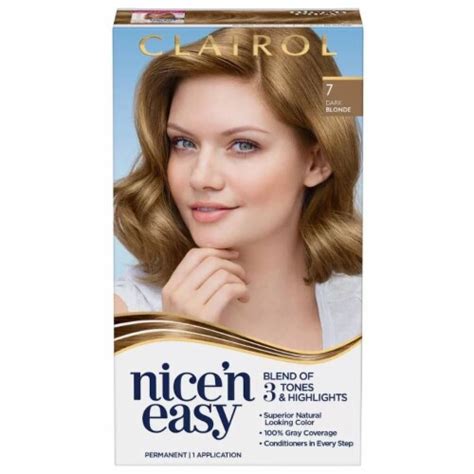 Clairol Nice N Easy Permanent Hair Color 7 Dark Blonde Pack Of 10 10