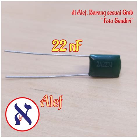 Jual Pcs Kapasitor Milar Nf Capasitor Mylar Uf Capacitor