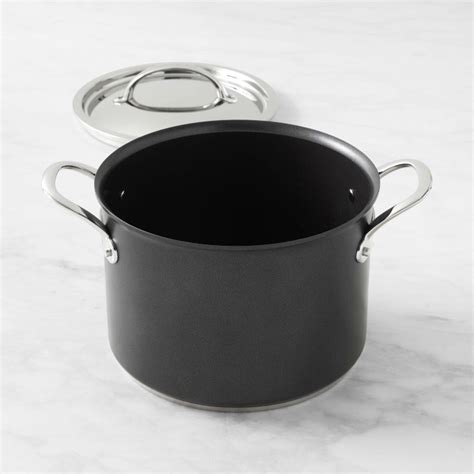 Williams Sonoma Thermo Clad Nonstick Stock Pot Qt Williams Sonoma