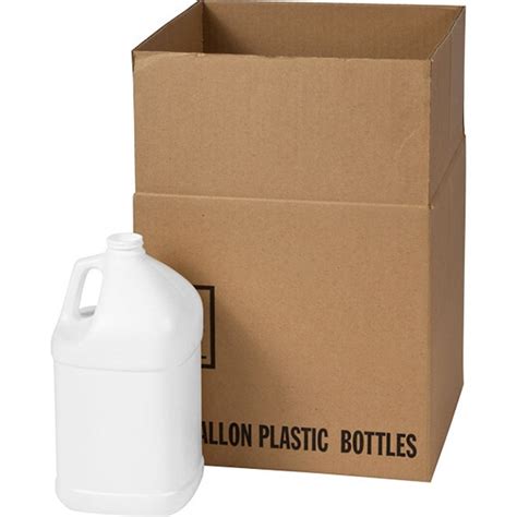 1 Gallon White Hdpe Plastic Square Jug 38mm 38 400 Un Rated 130 Grams 4x1 Reshipper Box