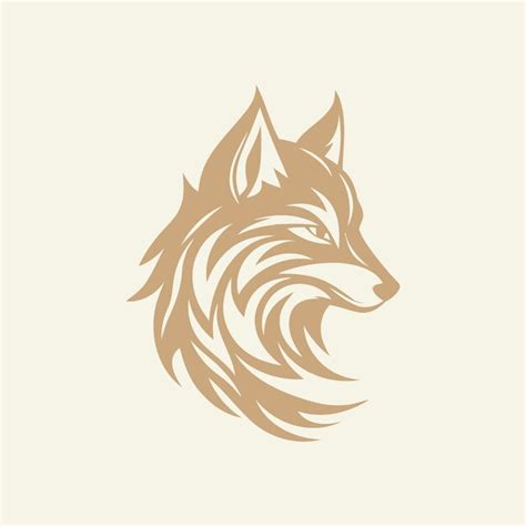 Premium Vector Wolf Head Logo Design Vector Template