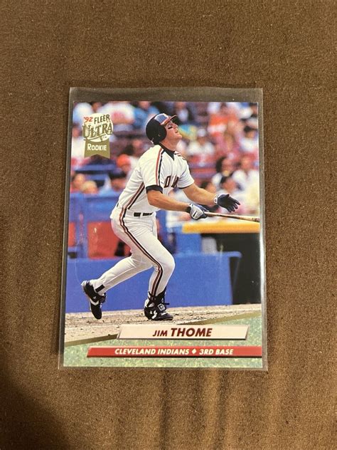 JIM THOME RC 1992 FLEER ULTRA ROOKIE CARD 54 CLEVELAND INDIANS HOF EBay