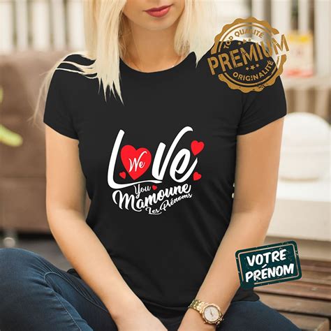 T Shirt Personnalisé Maman et Prénoms