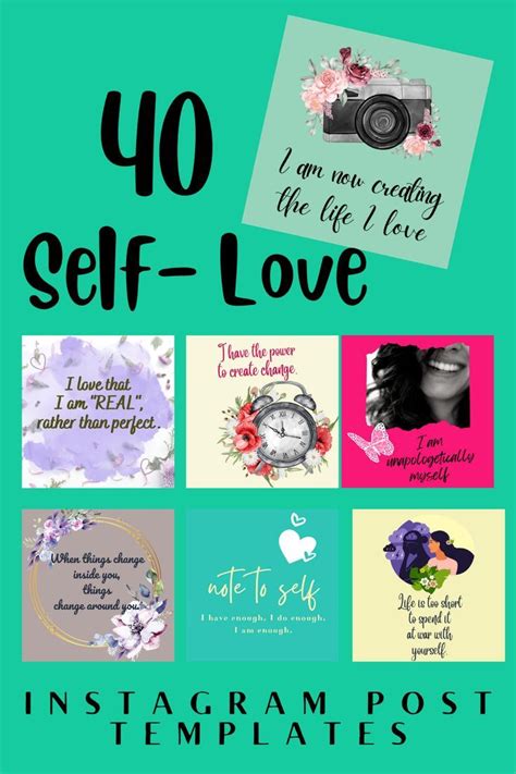 40 Self Love Instagram Post Templates Done For You Etsy In 2022