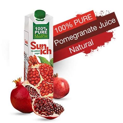 Pomegranate 100 Juice No Added Sugar 1litter Al Modina