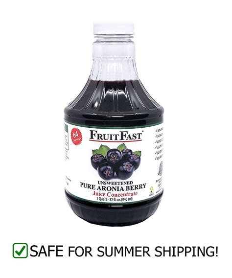 Unsweetened Aronia Berry Juice Concentrate - 100% Pure & Non GMO