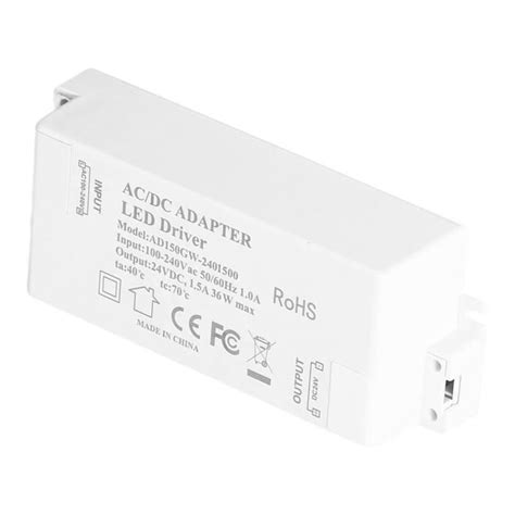 Fdit Pilote LED Driver LED DC 24V 1 5A 36W Adaptateur De Transformateur