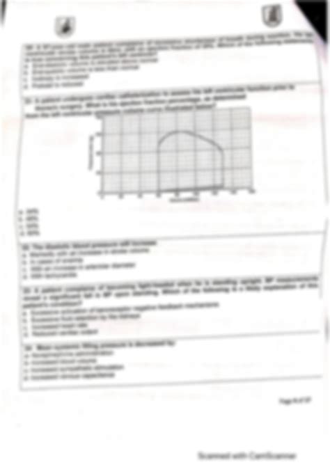 Solution Midterm Exam With Solution Anatomy Cvs Explanation With