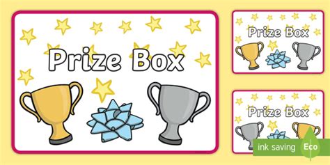 👉 Classroom Prize Box Labels Teacher Made