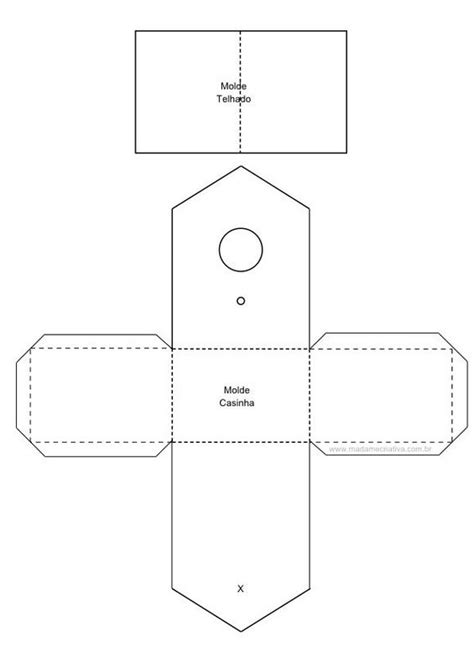 M S Nuevo Para Molde Casinha De Passarinho Para Tubete Para Imprimir