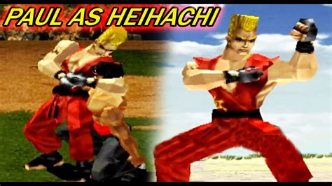 Tas Paul With Heihachi S Moves Gameplay Tekken Arcade Version