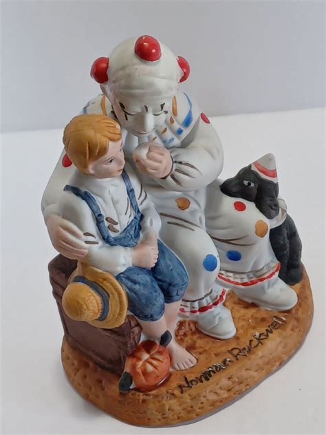 Vintage Norman Rockwell The Runaway Clown Jester Figurine Excellent