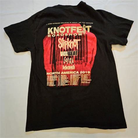 2019 Slipknot Knotfest Roadshow Black T Shirt North A Gem