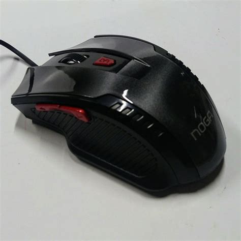 Mouse Gamer Pc Usb 6 Botones 2400dpi Luces Juegos Noga St336 Negro