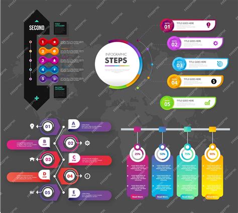 Premium Vector | Compare infographic template elegant geometric chart ... 