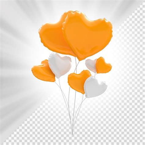 Ballon Coeur Png Psd Mod Les Psd Gratuits De Haute Qualit