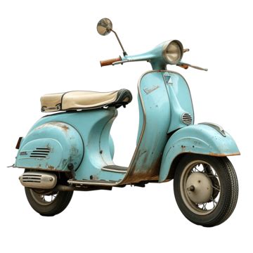 Vintage Motor Scooter Retro Scooter Vintage Motorbike Png