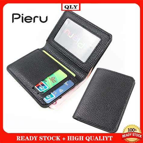 simple ultra thin multi function small wallet soft pu leather mini card